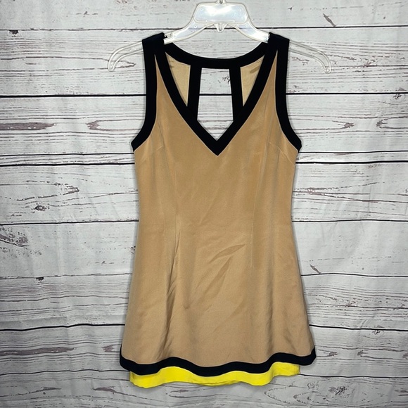 Jay Godfrey 100% Silk Color Block Dress Sz 6! - Picture 3 of 10